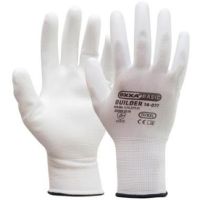 PU/polyester handschoen wit 1 paar maat 10/XL