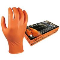 M-Safe 246BK Nitril Grippaz handschoen oranje verschillende maten