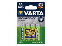 Varta Recharge Accu Power AA 2600 mAh 4 stuks in blister