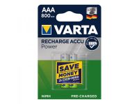 Varta Recharge Accu Power batterijen AAA 800 mAh 2 stuks in blister (DECT telefoon)