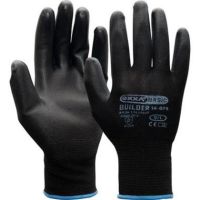 PU/polyester handschoen zwart 1 paar maat XL/10
