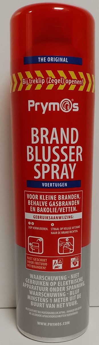 prymos spray brandblusser voertuigen schuim vorstbestendig onderhoud en keuringsvrij