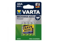 Varta Recharge Accu Power batterijen AAA 1000 mAh 4 stuks in blister
